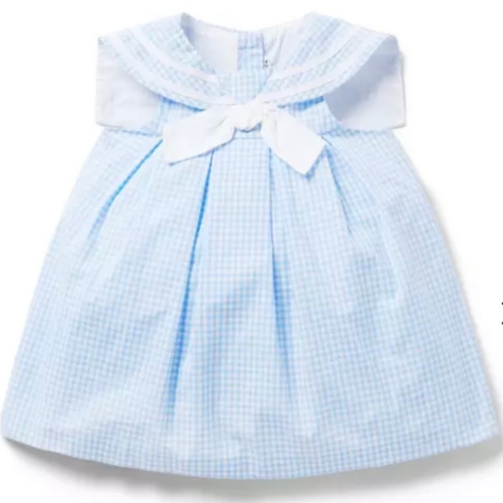 Janie and Jack The Gingham Sailor Baby Dress (6-12 Months)